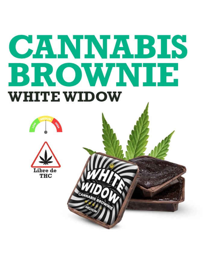 Brownies de Cannabis White Widow sin THC